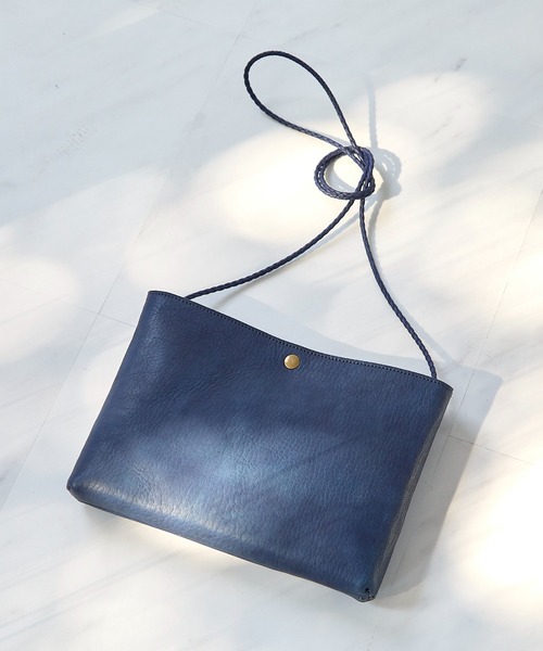 ミマ ショルダーバッグ 「MiMAAi」阿波藍本藍染めホースレザー