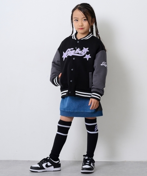 X-girl Stages（エックスガールステージス） スタジャン アウター ロゴ