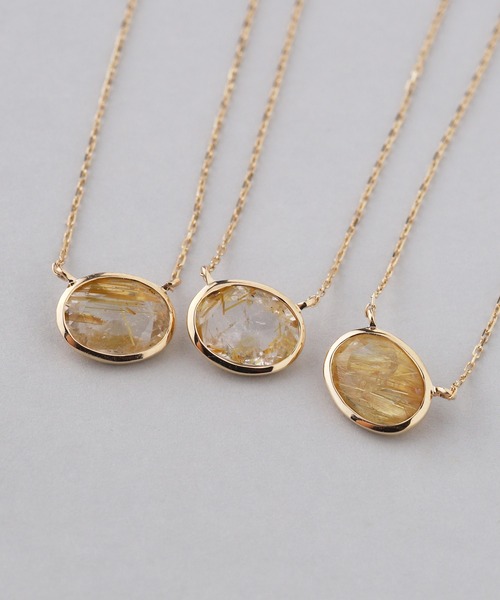 SIENA ROSE（シエナロゼ） ネックレス オーバルカットネックレス