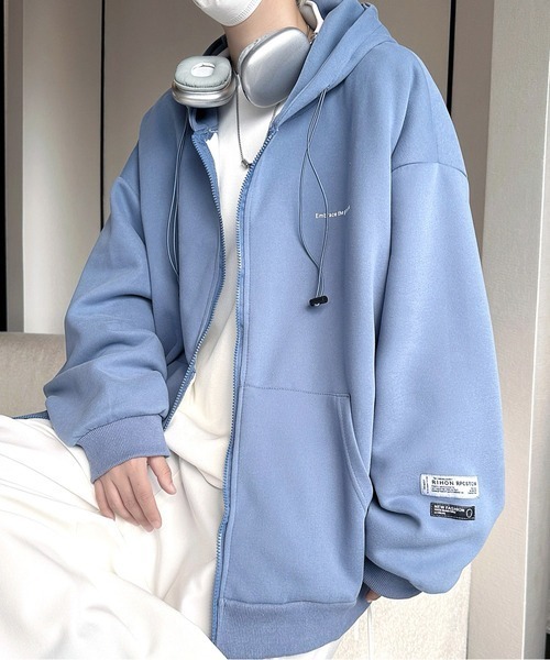 パーカー 25AW新色追加「FVLMEN」onepoint logo zip parka/ワン