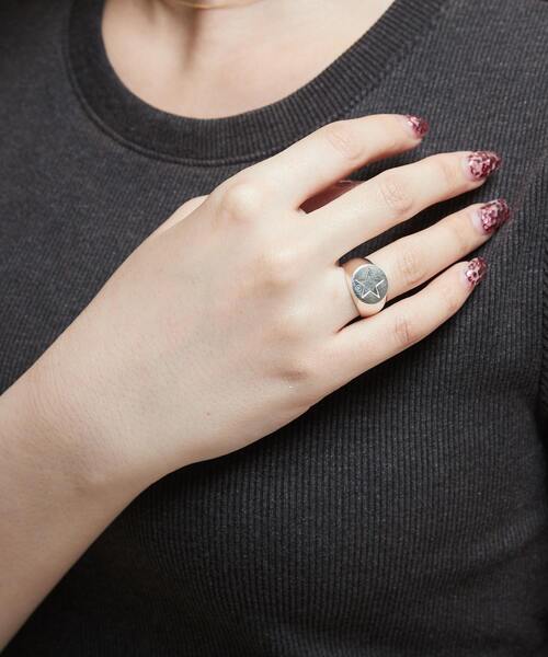 CONVERSE TOKYO 指輪 リング 「SILVER925」ROUND STAR SIGNET RING