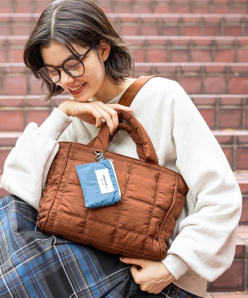 niko and…（ニコアンド） トートバッグ オリジナルポーチ付きキルト