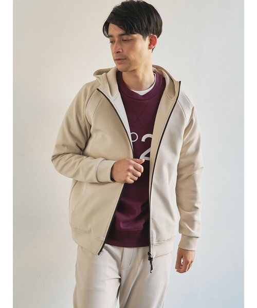 パーカー 「TRANSITION」カルゼダンボールフロントZIPパーカー ジップ