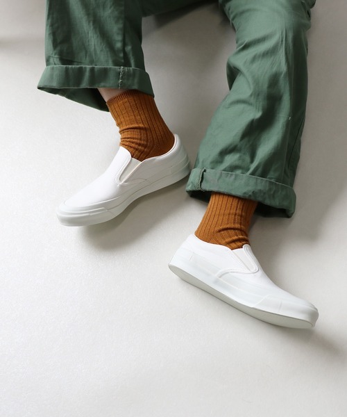 アサヒシューズ スニーカー Asahi サイドゴア スリッポン スニーカー