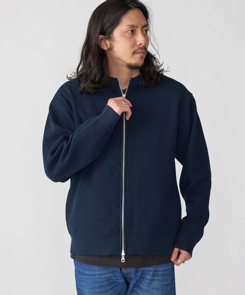 SHIPS（シップス） カーディガン *SHIPS: 畔編み ドライバーズ ニット