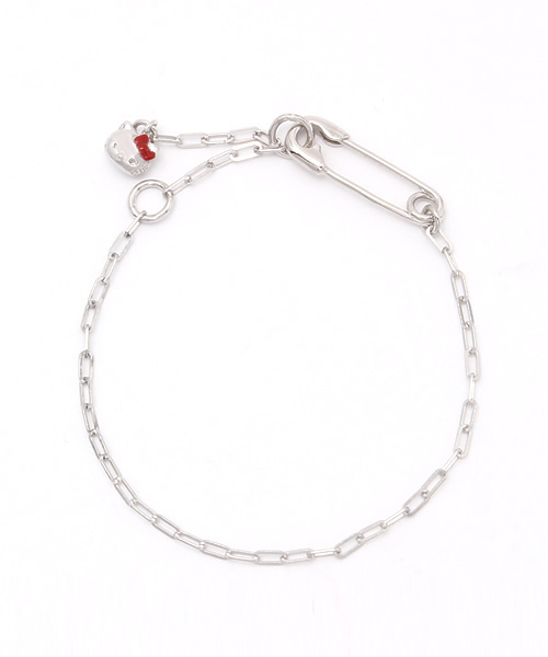 ブレスレット ハローキティ コラボ 安全ピン チェーン レディース ユニ