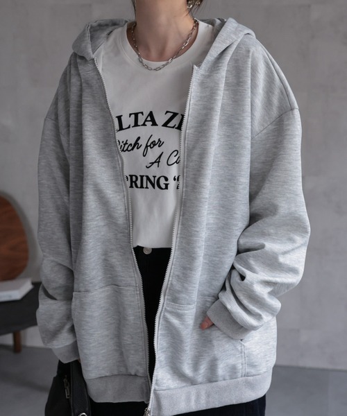 CREARE -LINO- パーカー 「ユニセックス商品」ダブルジップフーディー