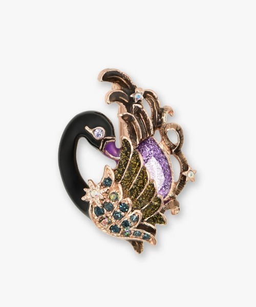 ANNA SUI（アナスイ） ブローチ ブラックスワンモチーフ ブローチ