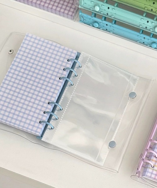 shopnikoniko（ショップにこにこ） 手帳 シール帳 クリア 大きめ