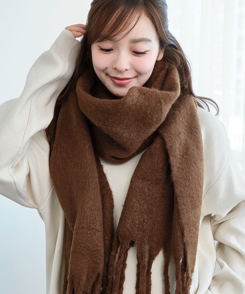 WEGO（ウィゴー） マフラー ストール WEGO/ワイドフリンジストール