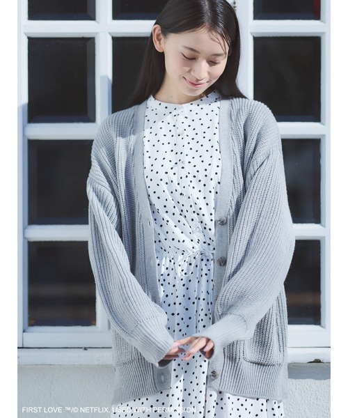 Green Parks（グリーンパークス） カーディガン □First LoveVネック