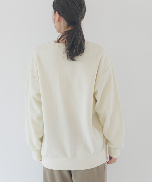 LAKOLE（ラコレ） トレーナー スウェット 裏起毛刺繍ロゴスウェット