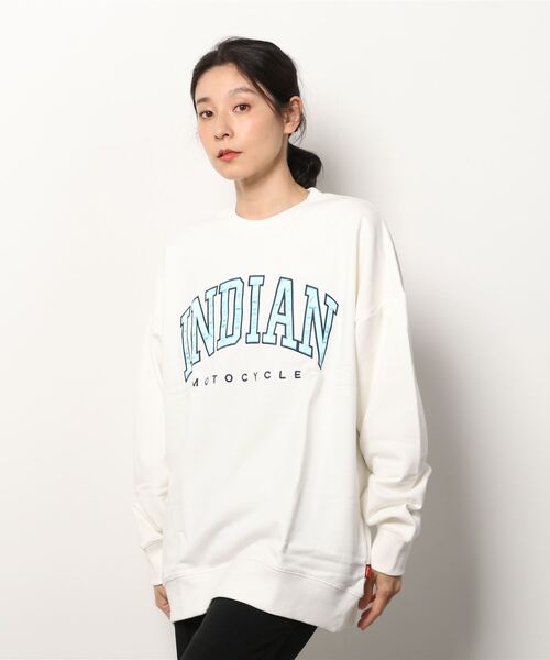 INDIAN（インディアン） トレーナー スウェット 「INDIAN」サテンロゴ