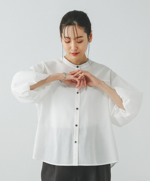 GLOBAL WORK（グローバルワーク） ブラウス シャツ 袖バルーンブラウス
