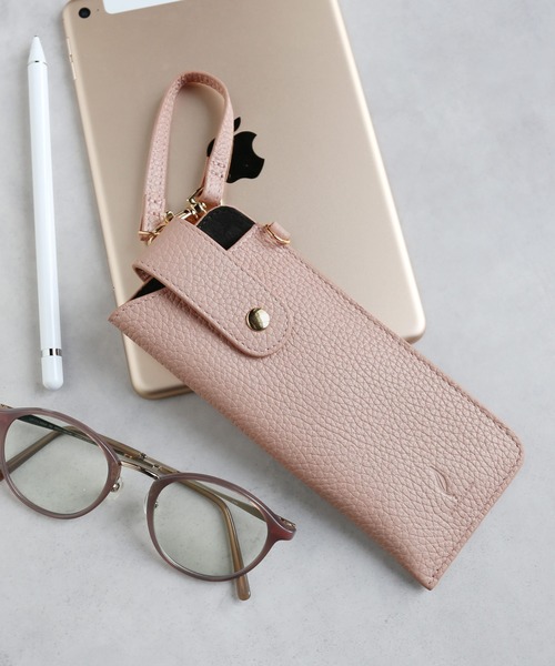 mieno（ミエノ） 「mieno」メガネケース 革 ストラップ付 : ZOZOTOWN