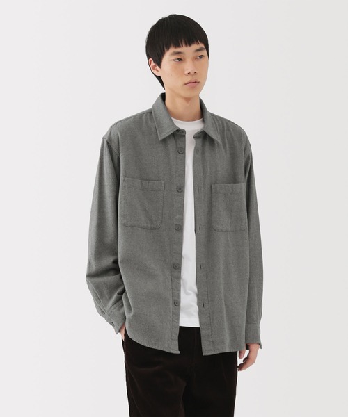 無印良品（MUJI） コート ジャケット 紳士 両面起毛フランネルシャツ