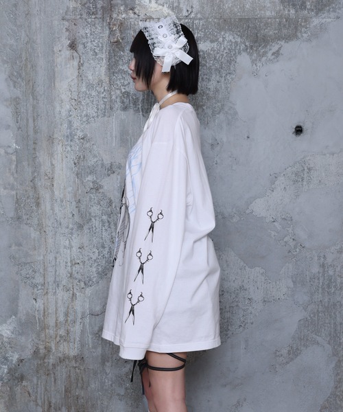 Amilige（アミリージュ） tシャツ Lilith RabbitプリントロングTシャツ