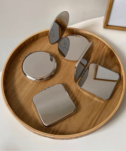 コンパクトミラー ステンレス両面コンパクトミラー : ZOZOTOWN Yahoo