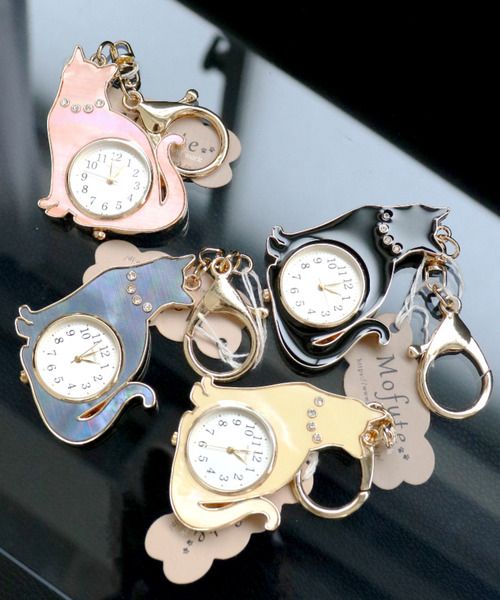 腕時計 「nattito/ナティート」Cat Key Chain Watch/猫キーチェーン
