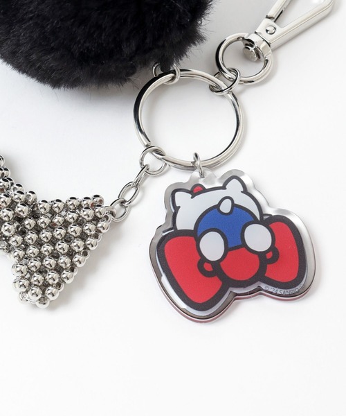 Me%（ミィパーセント） キーホルダー 「HELLO KITTY」ファーチャーム