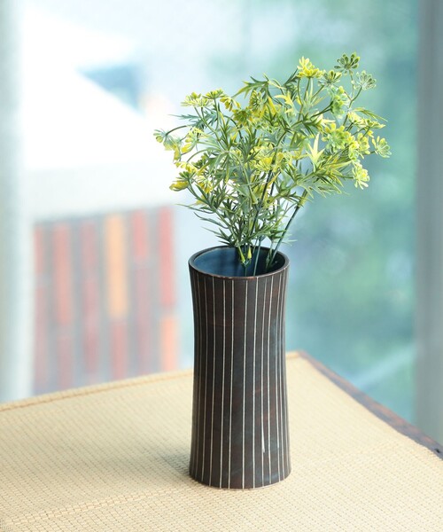 fennica（フェニカ） 花瓶 浦富焼 / 平田俊之 黒刷毛 花器 花瓶