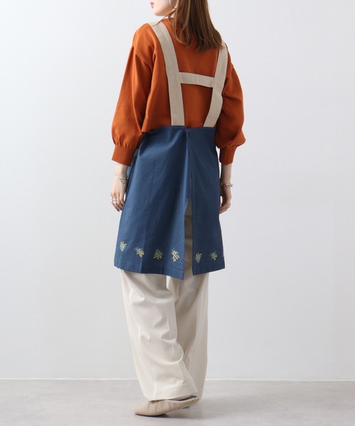 FUNALIVE（ファンアライブ） エプロン PAGE ONE フラワーミモザ H型