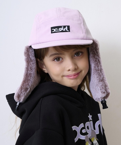 X-girl Stages（エックスガールステージス） キャップ 帽子 スウェード