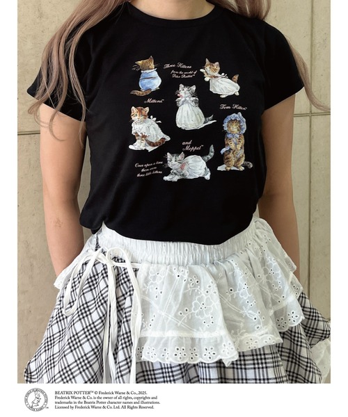 MORE self LOVE tシャツ 「Peter Rabbit（TM)」MITTENS TOM KITTEN AND