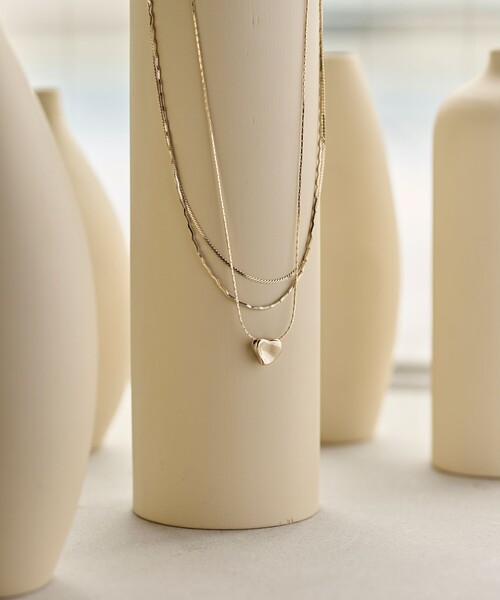 BEAUTY＆YOUTH UNITED ARROWS ネックレス イビツ ハート 3連ネックレス