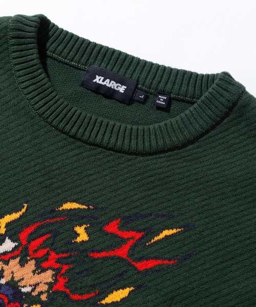 XLARGE（エクストラ ラージ） セーター ニット BURNING MONSTER