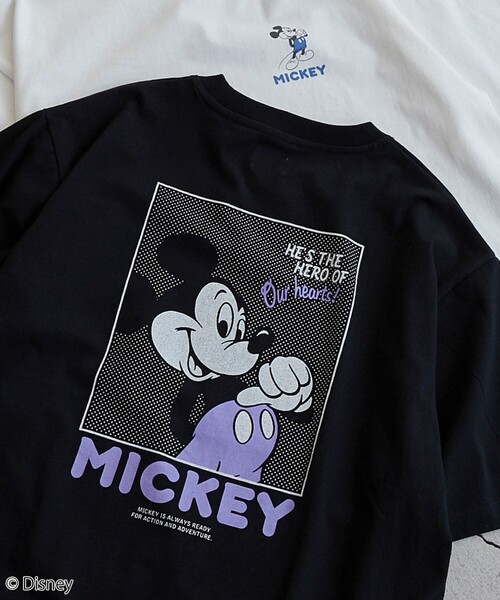 Disney（ディズニー） tシャツ coen限定／バックプリントTシャツ