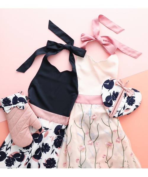 Francfranc（フランフラン） エプロン シルエ フルエプロン ピンク