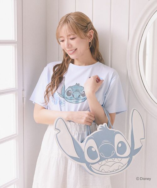 Disney（ディズニー） ハンドバッグ スティッチ/フェイスバッグ