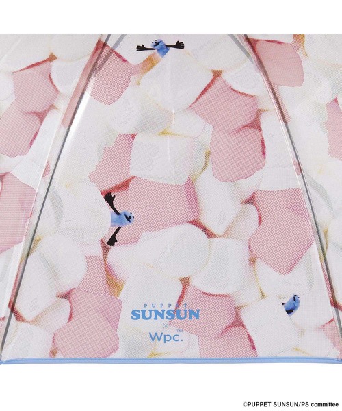 Wpc. 傘 「ビニール傘」パペットスンスン × マシュマロアンブレラ