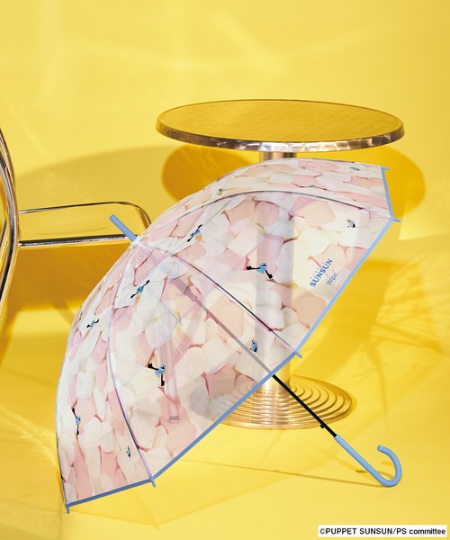 Wpc. 傘 「ビニール傘」パペットスンスン × マシュマロアンブレラ