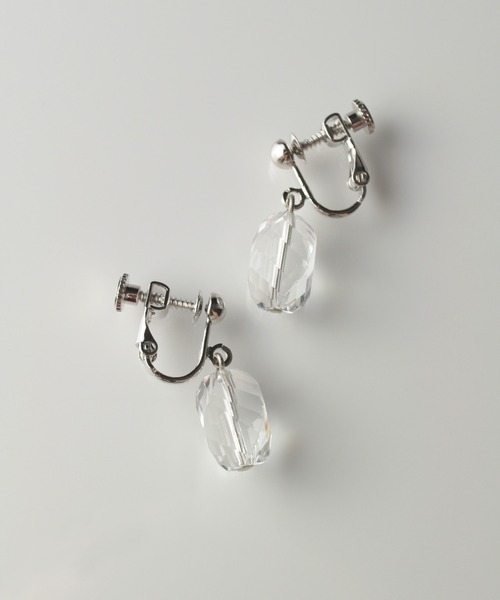 anq.（アンク） イヤリング 「anq.」ロッククリスタルクォーツツイスト