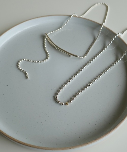 e.m.（イーエム） ネックレス SILVER925ボールチェーンフック