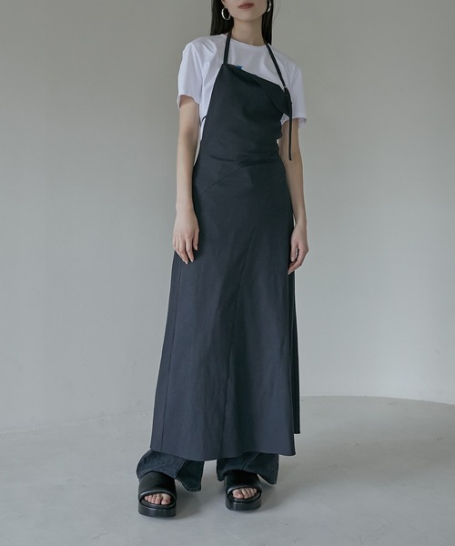 LE CIEL BLEU（ルシェルブルー） ワンピース マキシエプロンドレス