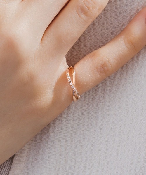 4℃（ヨンドシー） 指輪 リング K10ピンクゴールド ピンキーリング