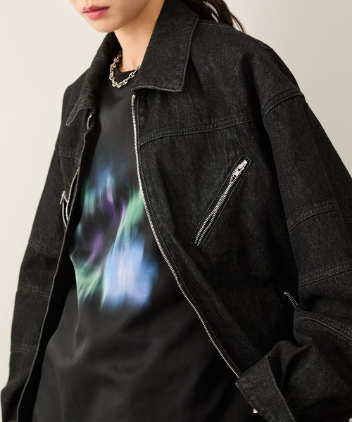 JUNRED（ジュンレッド） デニムジャケット gジャン デニムバイカーZIP