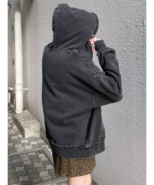 MURUA（ムルーア） パーカー ジップルーズフーディ レディース