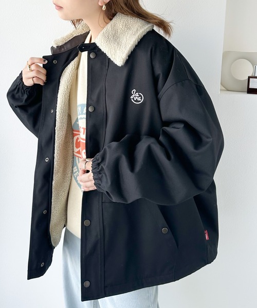 Java ステンカラーコート コート 「Javaジャバコラボ」ボリューム感が