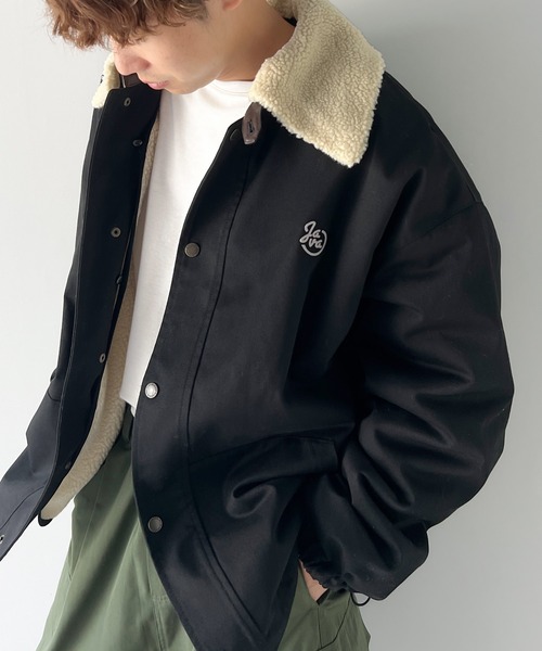 Java ステンカラーコート コート 「Javaジャバコラボ」ボリューム感が