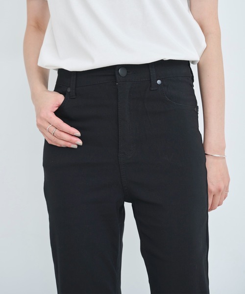 パンツ 「ハイバーストレッチ」「XS~Lサイズ展開」ハイウエスト