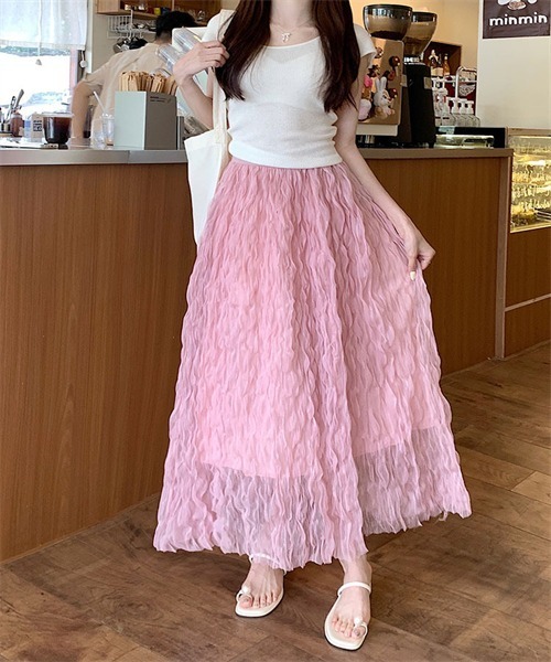 FREE STYLISTS スカート 皺加工チュールスカート : ZOZOTOWN Yahoo!店