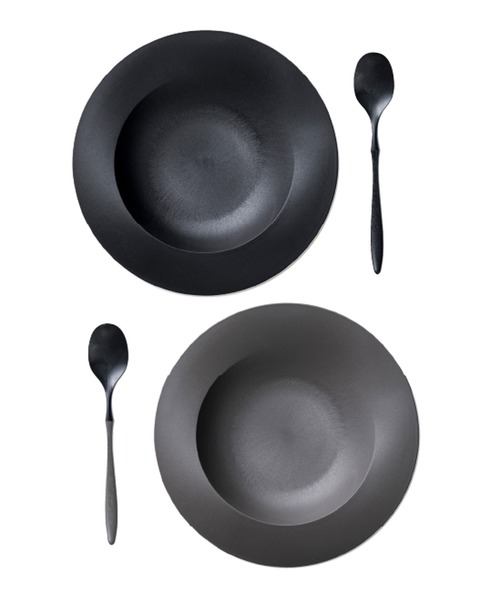 IDEA LABEL（イデアレーベル） 食器 ARAS 深皿とカレースプーンのペア