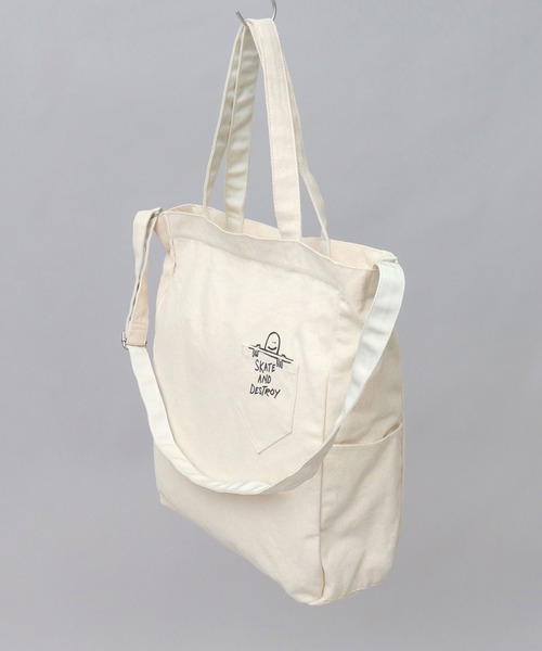 THRASHER（スラッシャー） トートバッグ 大容量 2WAY キャンバス