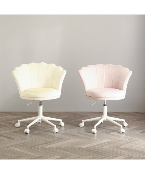 Francfranc（フランフラン） 家具 シェル デスクチェア ピンク