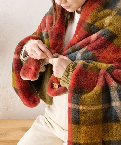 BIRTHDAY BAR（バースデイバー） ブランケット チェックファー 2WAY