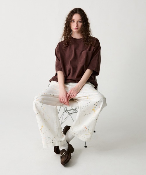 WETTEMPT ジーンズ 2TUCK PAINT DENIM PANTS / ツータックペイント